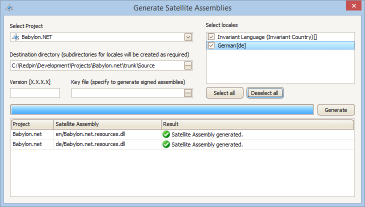 Direct Satellite Assembly generation